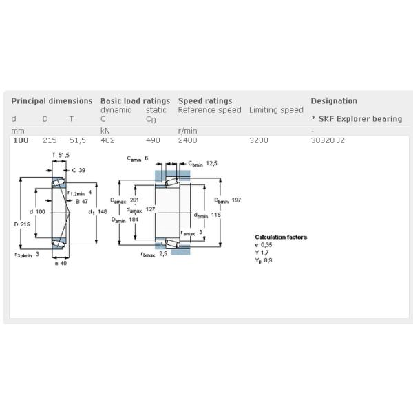 ABEC-5 30320 J2/Q Steering Head Set Single Row Roller Bearing with Steel Cage