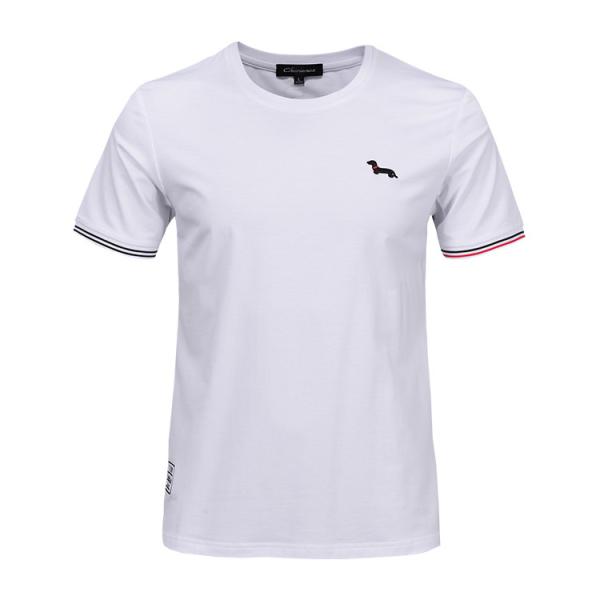 Buy Summer Fashionable Mens T Shirts / Breathable Polo Shirts Short Sleeve at wholesale prices