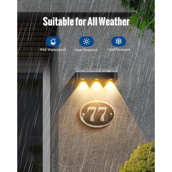 Solar Fence Light RGB LED IP65 Waterproof Outdoor Garden Light