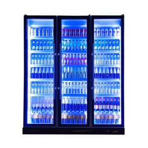 Fashion R404a Upright Beer Cooler Soft Drinks Display Wine Chiller