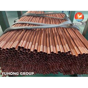 ASTM B111 C12200 Copper Steel Seamless Tube Low Fin Tube For Heat Exchanger
