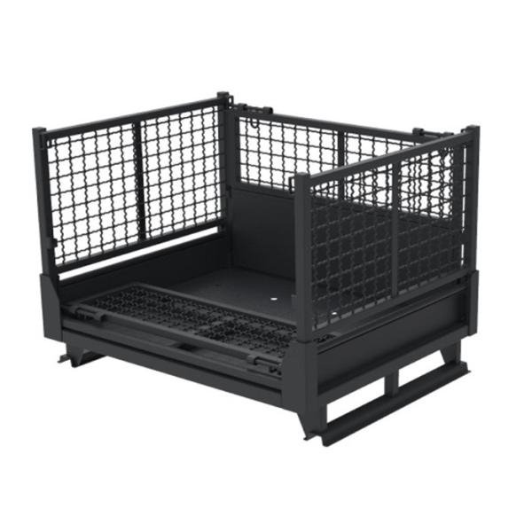 Buy Heavy Duty Fodable Stillage Pallet Cage On Wheels 1200x1000mm at wholesale prices
