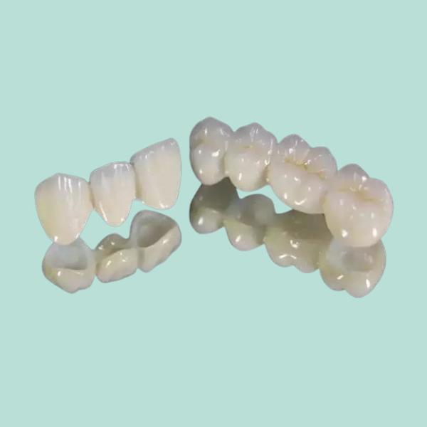 Good Wear Resistance Dental Crown Bridge Teeth Double Ended Fixed Bridge Crown