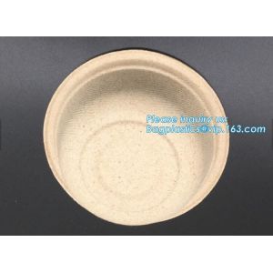 Sugarcane Bagasse Disposable Salad Bowl,biodegradable compostable sugarcane