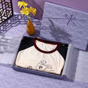 Lavender Vintage Gift Box for Luxury Sleepwear Scarf Bundle