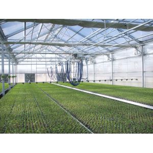 Stable Structure Galvanized Steel Greenhouse Single / Double Layer Available