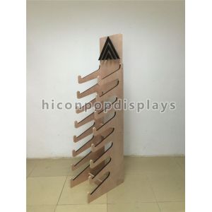 Snowboard Longboard Retail Store Fixtures Wooden Skateboard Display Stand