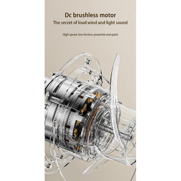 Voice AI Control Electric Stand Fan for Air Cooling and Air Circulation in Bathrooms