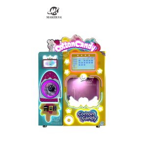 Professional Sweet Cotton Candy Sugar Robot Candy Floss Vending Automatic