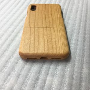 Cherry / Sapele Wood iPhone X Case Separating Type Round Edge Model