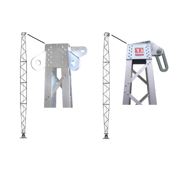 Aluminum Alloy Tower Erection Tools Electrical Gin Pole High Strength For Power