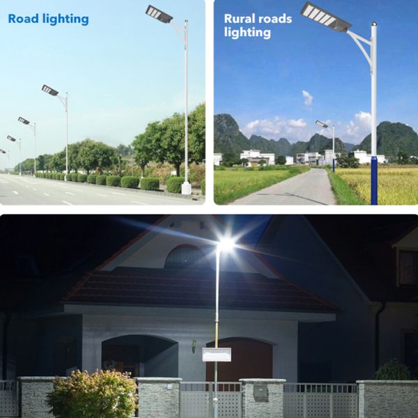 300w 400w 500w All In One Solar Led Street Light Aluminum