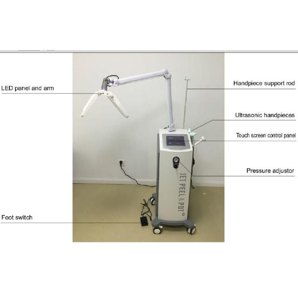 Buy Face Cleaning Oxygen Jet Peel Machine / Skin Peeling Machine LED Phototherapy at wholesale prices