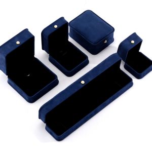 Velvet Material Handmade Jewelry Box for Bracelet Earrings Necklace Pearl Lock