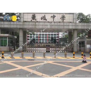 Pneumatic Automatic Rising Bollards Systems 304 Stainless Steel Material