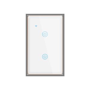 Tuya Smart Wifi Switch For Us Standard 2 Gang Metal Bezel App Remote Schedule