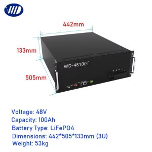 7KWH 5kwh Lithium Battery 4U 48v 150ah Lithium Ion Battery