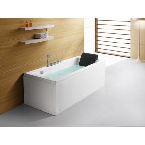 China 3C Certificate Acrylic Massage Bathtub DE001 High Gloss With Coloful LED Light on sale