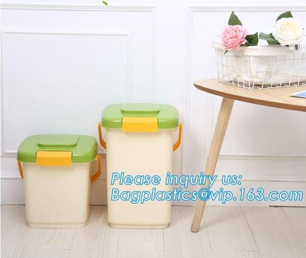 PP Plastic type and stocked eco-friendly feature plastic pet food storage container, Fresh Barrel Food Storage With Lid
