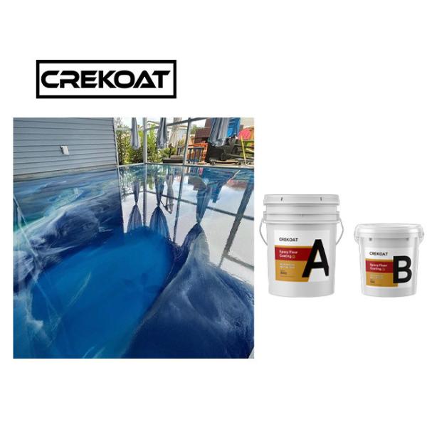 Buy Self Degassing Metallic Epoxy Floor Coating Strong Bond Epoxy Resin And Hardener at wholesale prices