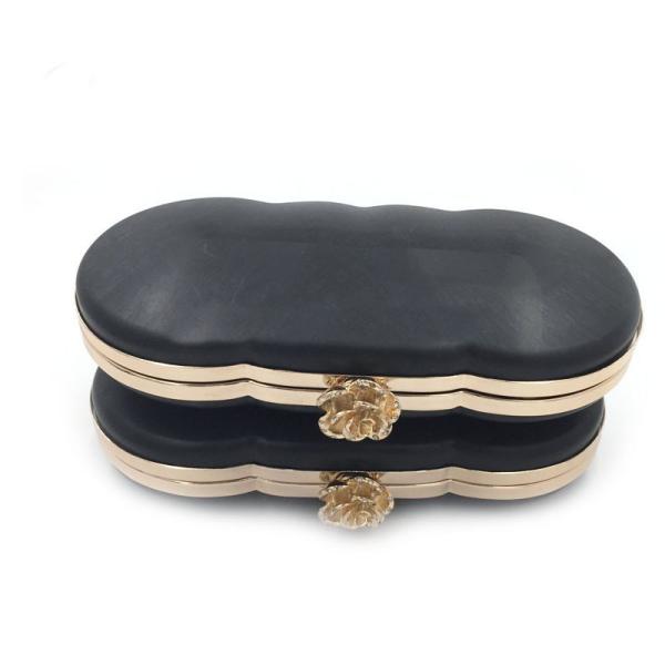 Clutch hardware metal purse frame clasp metal gold purse frame with plastic