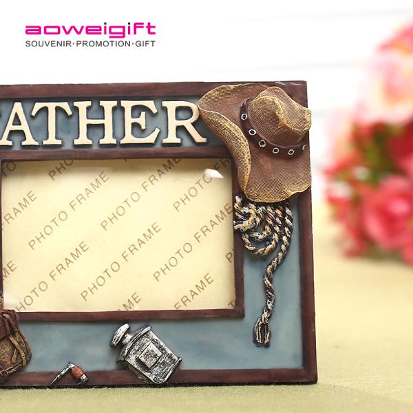 Sport Theme European Square Picture Frame Resin Gift Resin Golf Style Design Frame