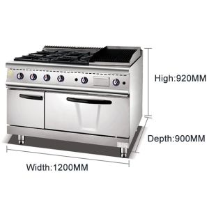 GL-RS-4H Restaurant Cooking Equipment Internal Dimension 568x590x270mm Weight