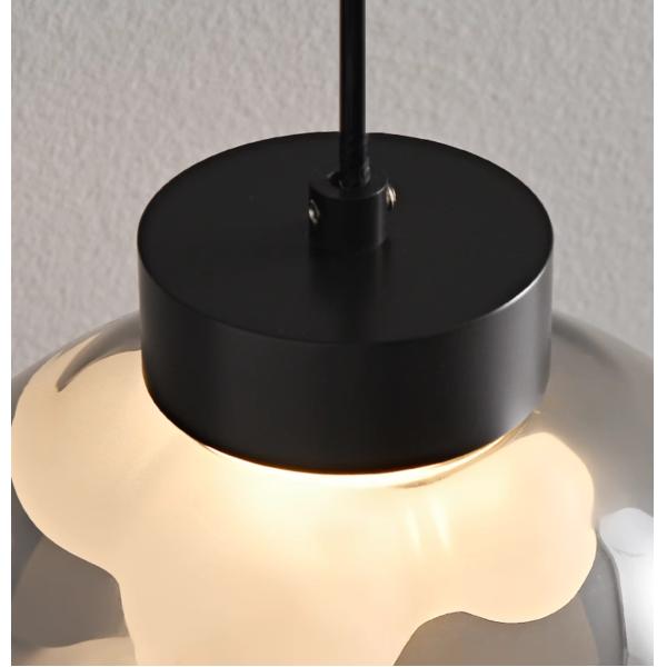 Italian minimalist bedroom bedside chandelier modern simple light luxury high-end glass bar restaurant entrance hanging line lamp