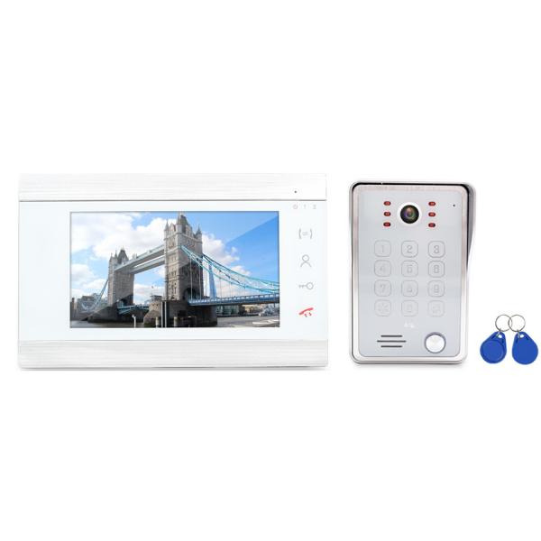 Buy Morningtech Waterproof 7" TFT Screen Video Door Phone System with SD Card Memory Smart Home Video door Intercom at wholesale prices