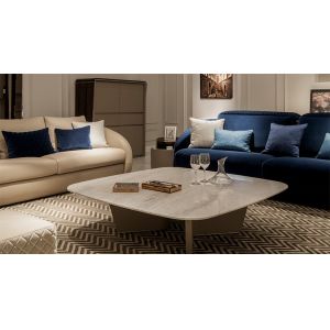 Rectangle Customized Coffee Table 1000mm Marble Luxury Couchtisch