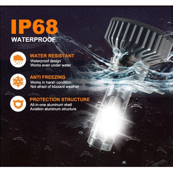 F2 Car LED Headlight Bulb 30W 5000lm High Low Beam Headlights