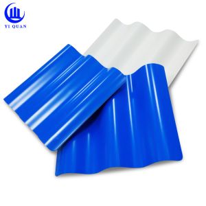 Spanish PVC Roof Tiles 1.5mm-3.0mm UPVC Trapezoidal 1000mm Width