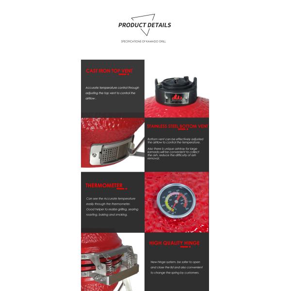 Oval 15 Deflector Rotisserie Grill With Lid Big Masterbuild Pizza Oven Large Outdoor KIMSTONE Kamado Grill