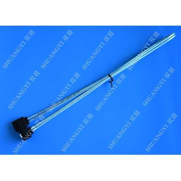 Buy SATA 3.0 6Gbps Locking SATA Cable Power 2 Piece Ultraslim Lateral 2 Feet at wholesale prices