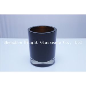 Custom electroplating Glass Candle Holder