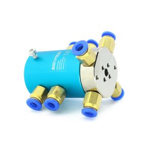 4 Passage Electrical Pnuematic Rotary Union 6~36 Circuits