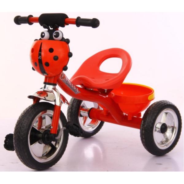 Buy Comfortable Outdoor Little Kids Tricycle With Seven Star Ladybug Basket at wholesale prices
