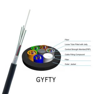 Quality GYFTY Loose Tube Non - Metallic &amp; Non - Armored Outdoor Fiber Optic Cable for sale