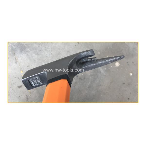 Roofing hammer with fiberglass handle