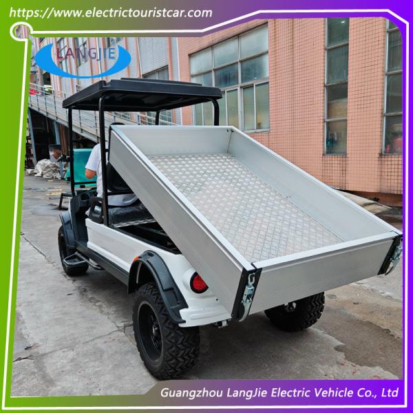 White Color 2 Seats Passenger Electric Golf Carts AC Motor Electric Cargo Vehicle for Park