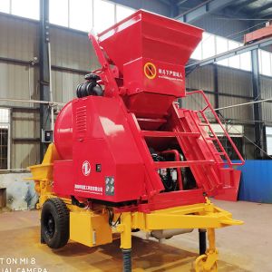 8Mpa 40m3/H Concrete Mixer Machine With Pump Large Capacity