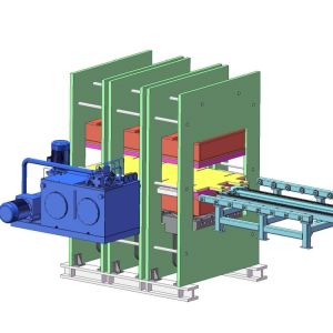 China Heat Exchanger Rubber Sealing Strip Flat Vulcanizing Machine - Double Working Layer - Manual Mold Entry And Exit Hot Press on sale