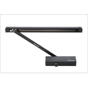 China Fireproof Sliding Arm Door Closer D1004H Self Closing Oil Tight Hold Open Optional on sale
