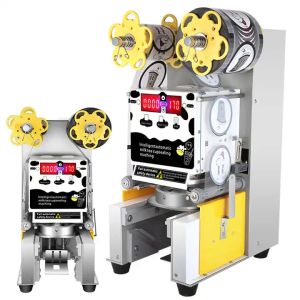 450w Industrial Packing Machines 110v Automatic Cup Sealing Machine