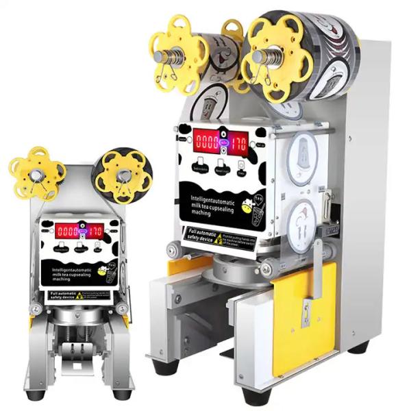 450w Industrial Packing Machines 110v Automatic Cup Sealing Machine