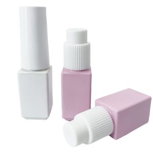 Glossy Painted 5ml Square Twin Nail Polish Bottles Hanya ISO20001