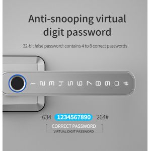360° Fingerprint Entry Door Lock Aluminum Alloy For Home Apartments