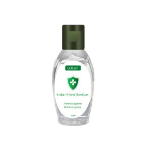 Disposable Organic Hand Sanitizer Clear Fluid Plant Derived Ingredients