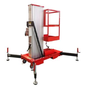 Quality High quality 8m 10m 12m Electric Lifting Platform Aluminum Alloy Single Mast Aerial Work Platform for sale