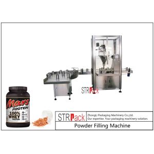 50g-5000g Stable Automatic Powder Filling Machine , Chemical Powder Packing